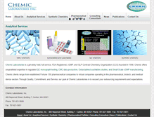 Tablet Screenshot of chemiclabs.com